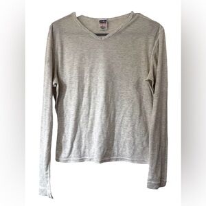 Patagonia Women’s Capilene Base layer Long Sleeve Top Size Large Light Gray